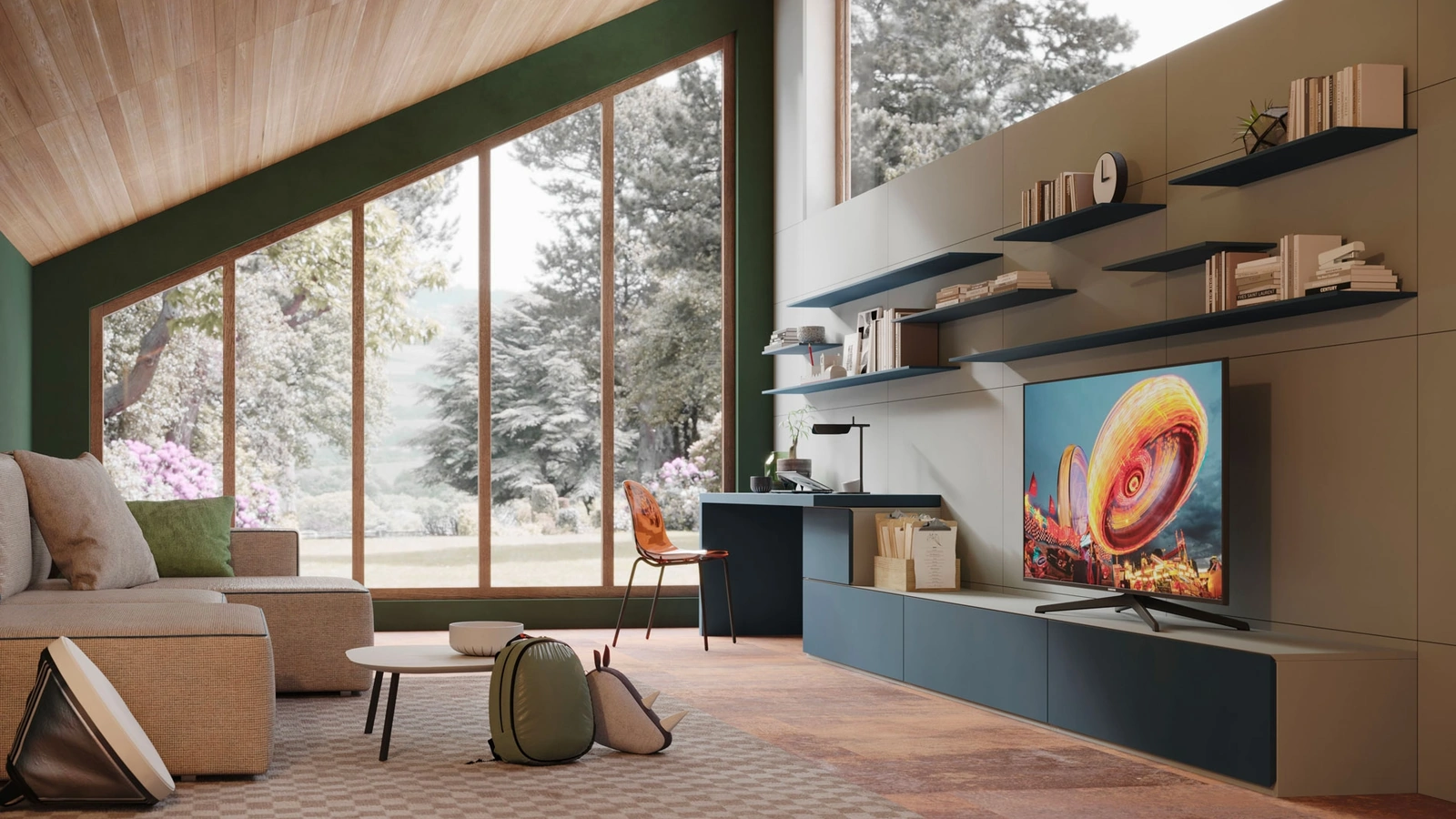 Parete Attrezzata Living LV718 di Giessegi