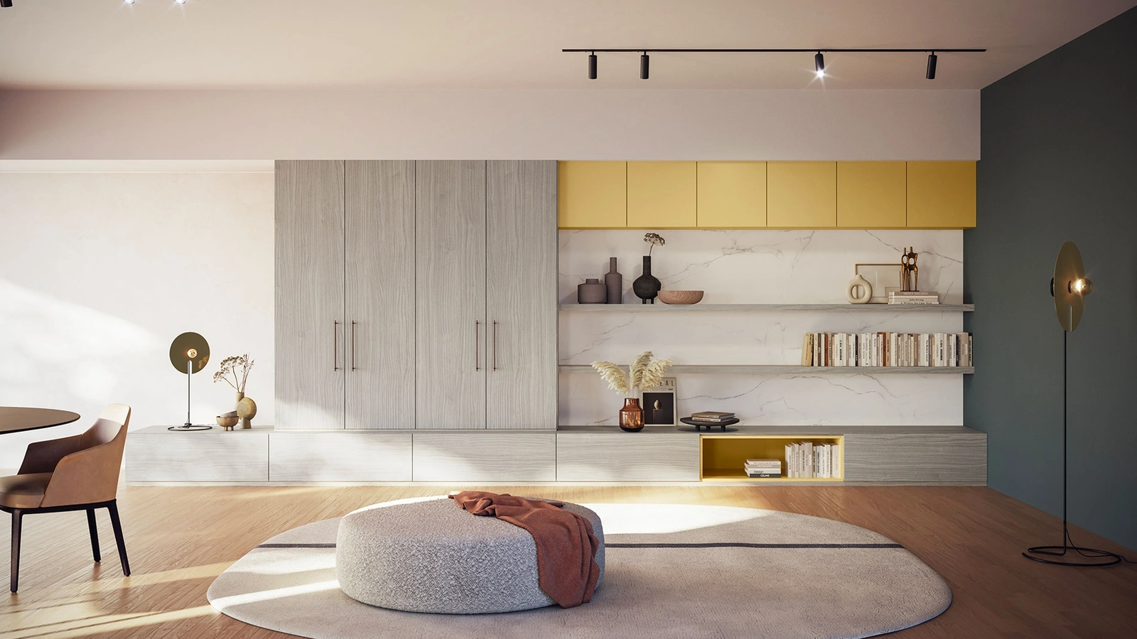 Parete Attrezzata Living LV719 di Giessegi