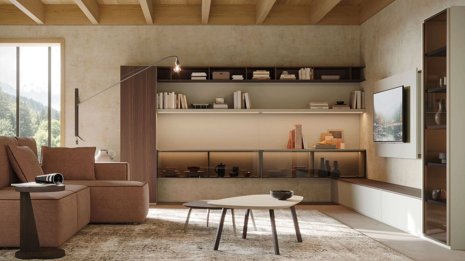 Parete Attrezzata Living LV720 di Giessegi