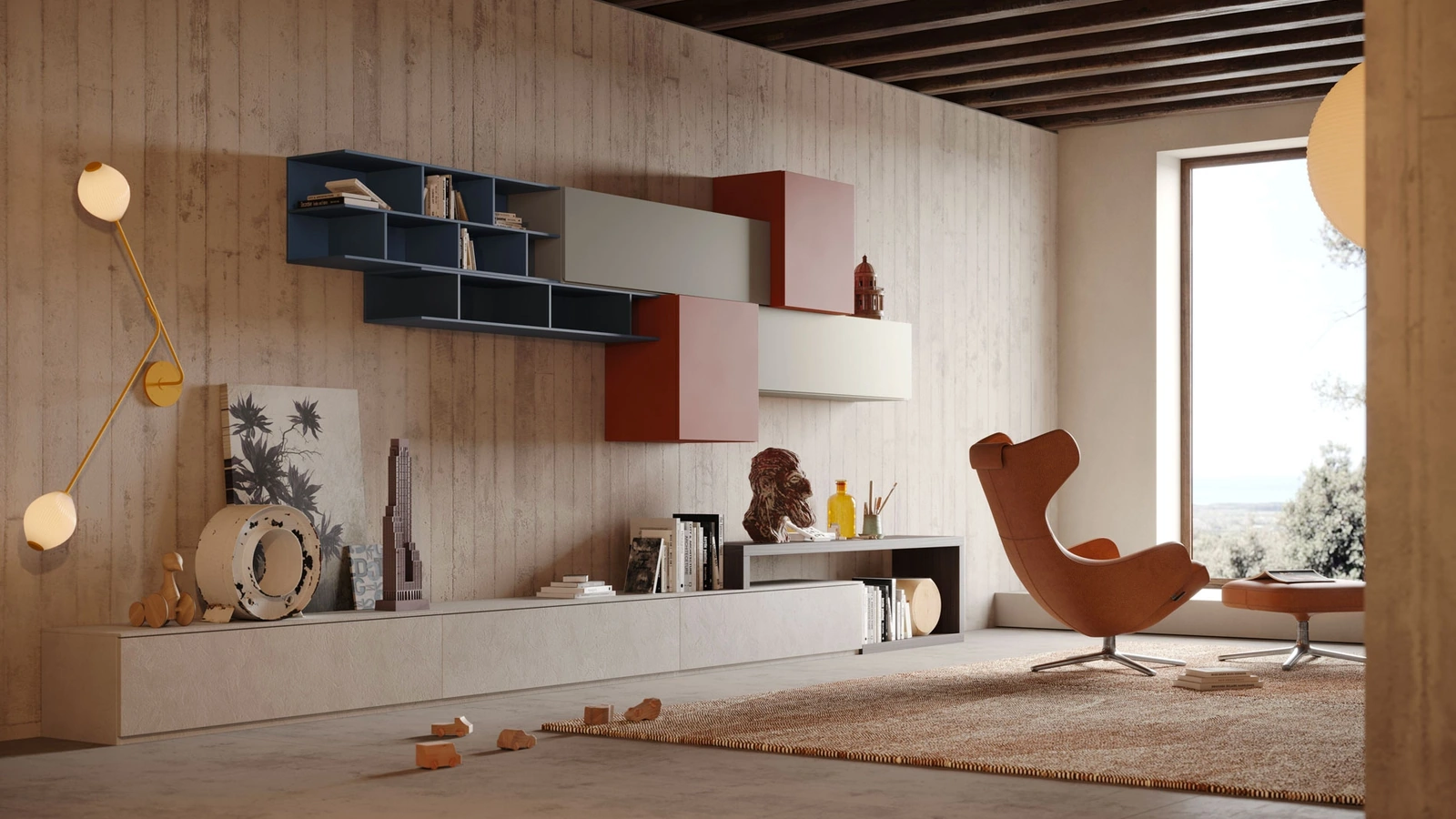 Parete Attrezzata Living LV723 di Giessegi