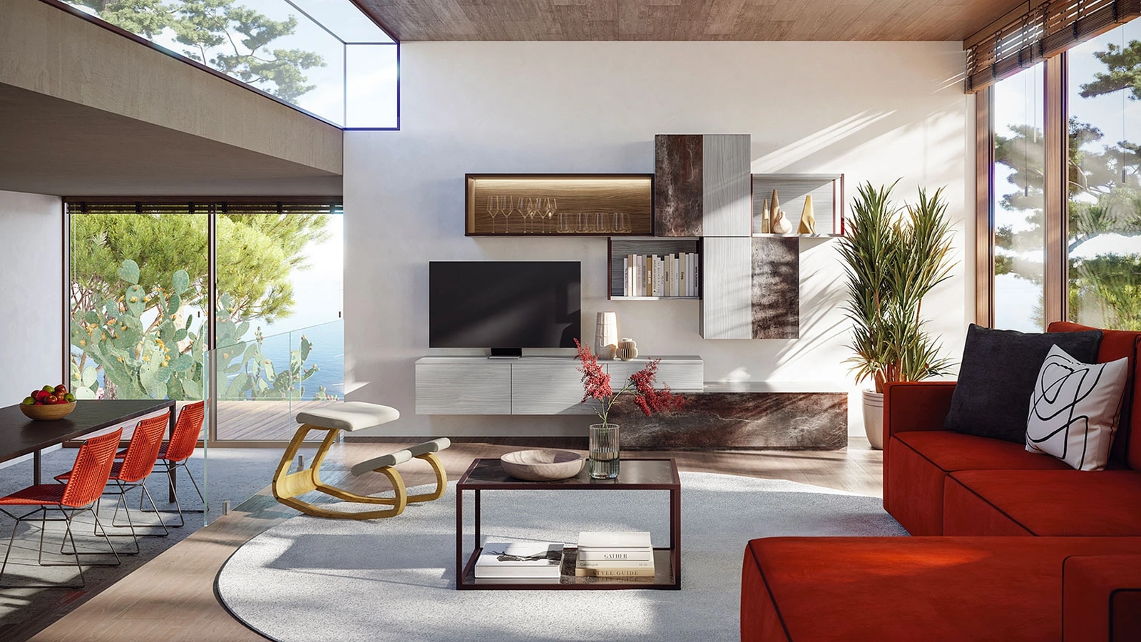 Parete Attrezzata Living LV725 di Giessegi