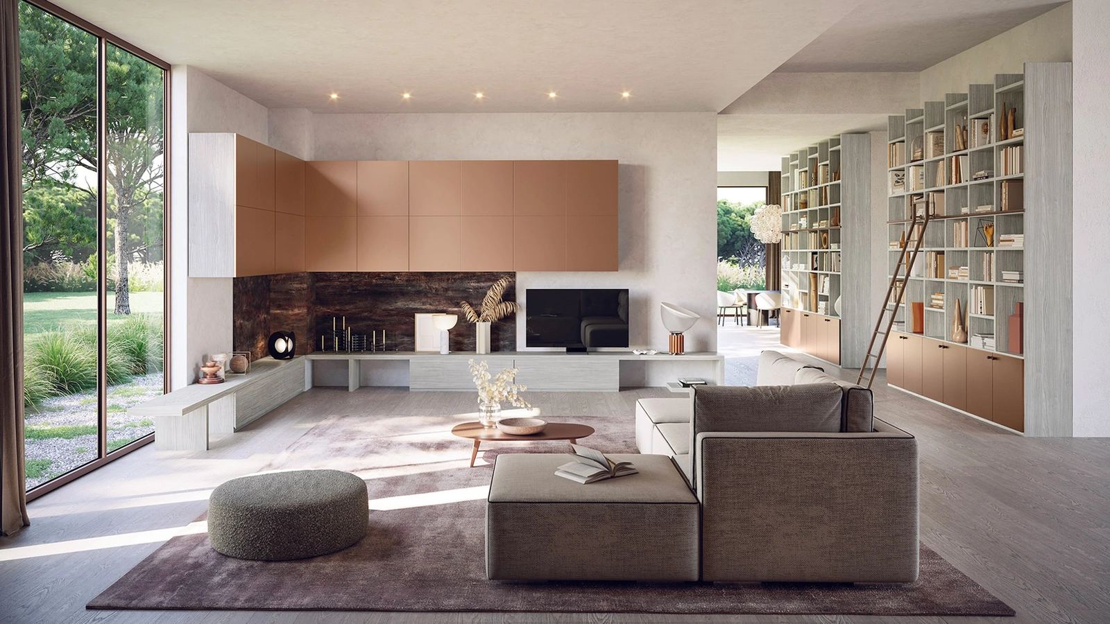 Parete Attrezzata Living LV732 di Giessegi