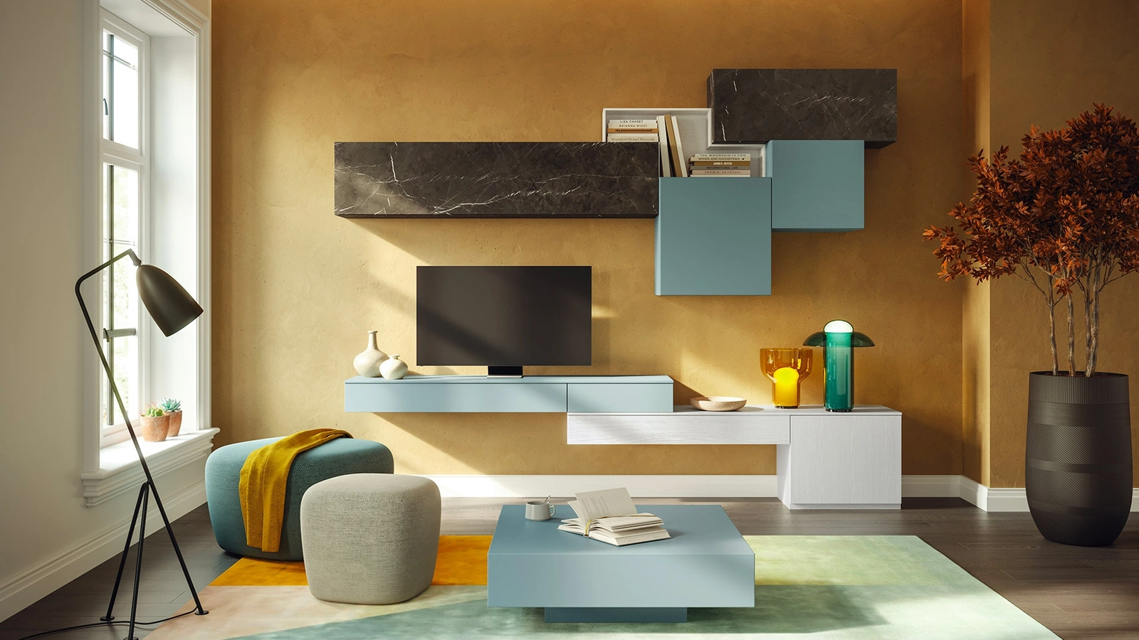 Parete Attrezzata Living LV734 di Giessegi