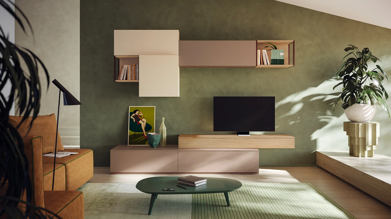 Parete Attrezzata Living LV735 di Giessegi