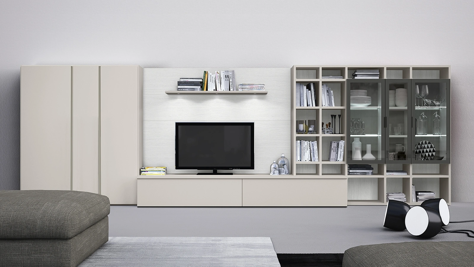 Parete Attrezzata Night & Day L23 di Colombini Casa