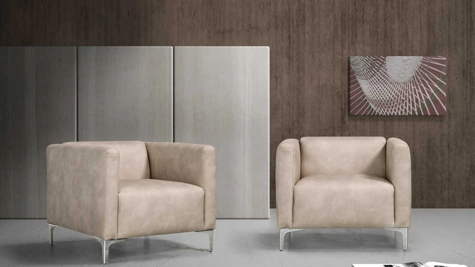 Poltrona in pelle Abigayle di Tancredi salotti