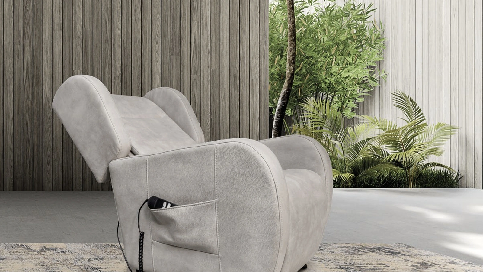 Poltrona Relax Urban Style SD211 in ecopelle Nabuk di Imba Srl