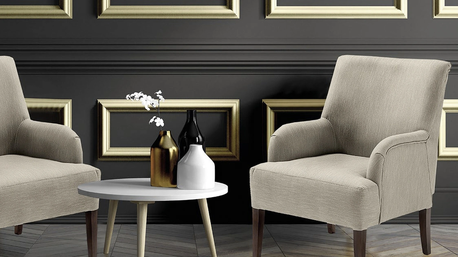 Poltroncina Urban Style SD218 in tessuto con gambe in Noce massello di Imba Srl