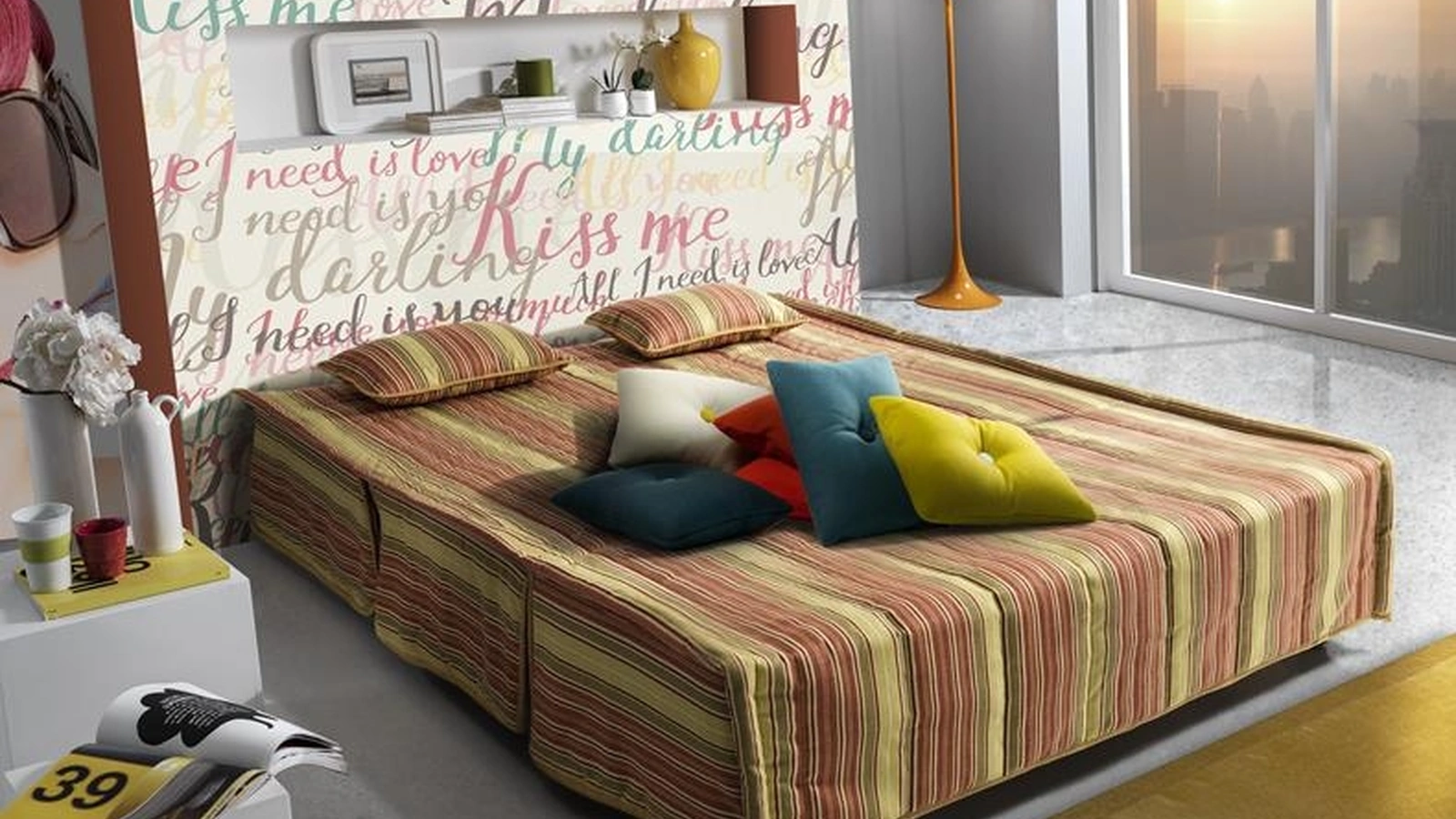 Divano Letto matrimoniale Cucciolo 01 di Hoppla