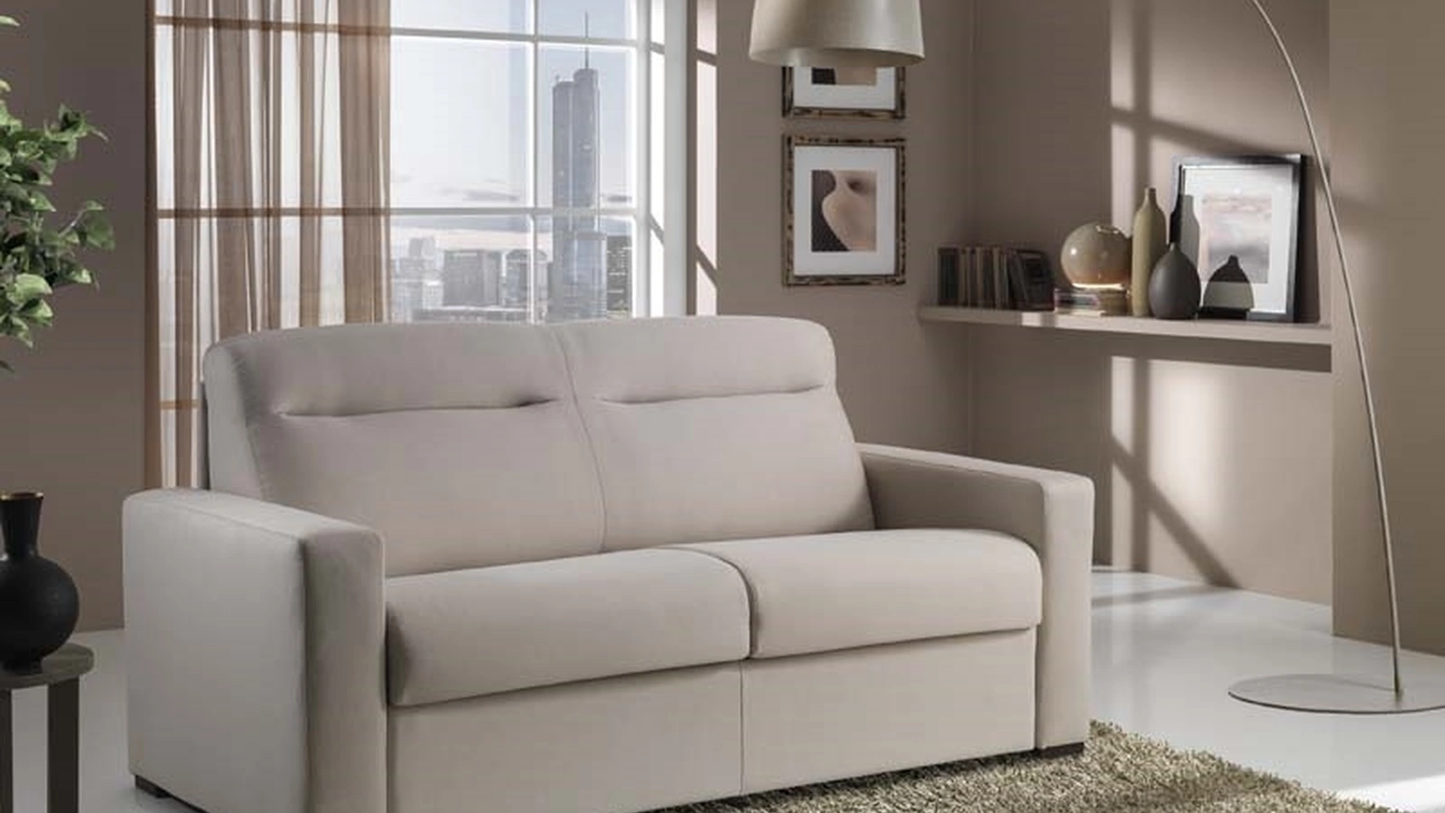 Divano Letto in tessuto imbottito Dolly 18 di Hoppla