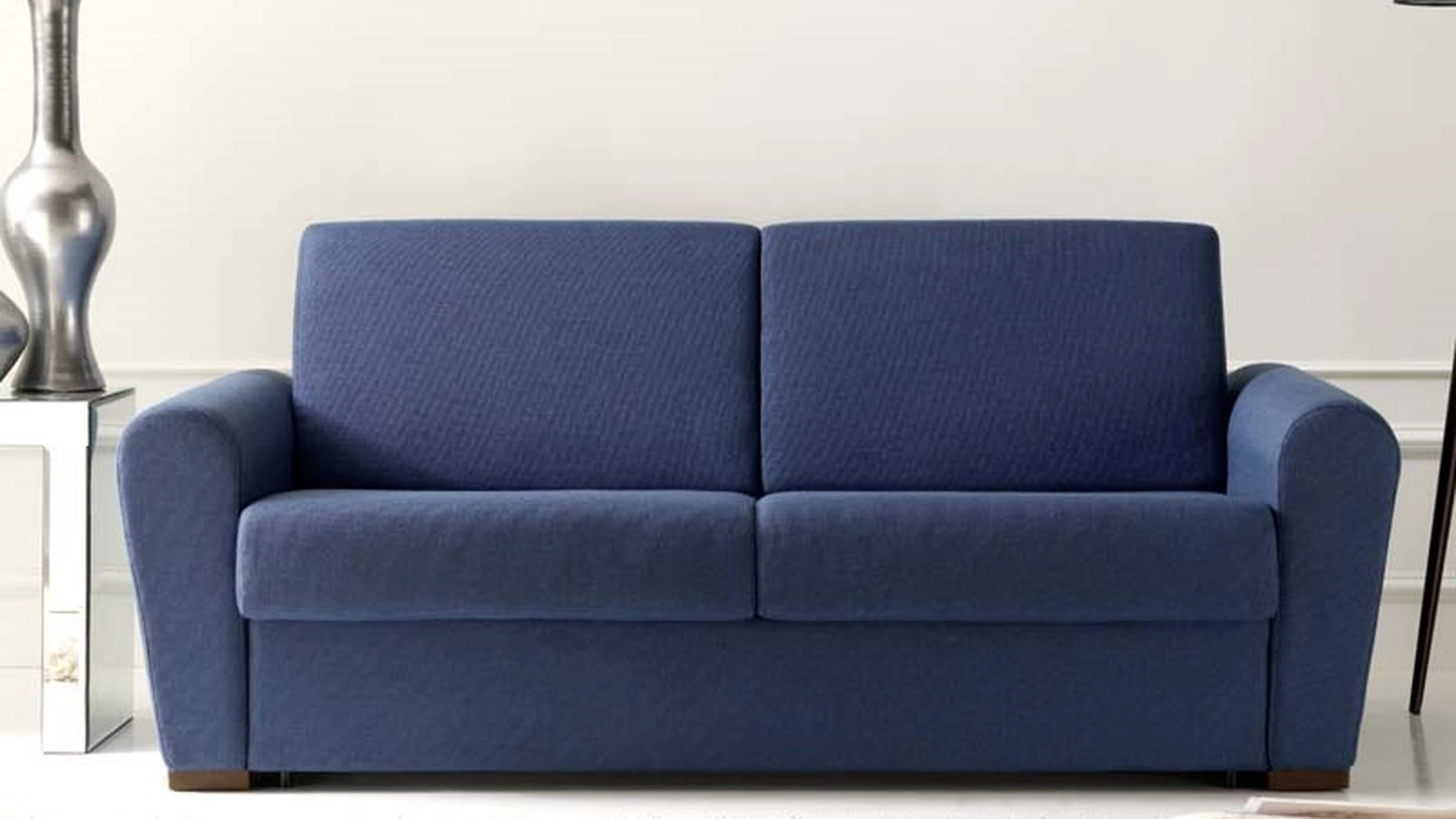 Divano Letto in tessuto blu imbottito Goccia di Hoppla