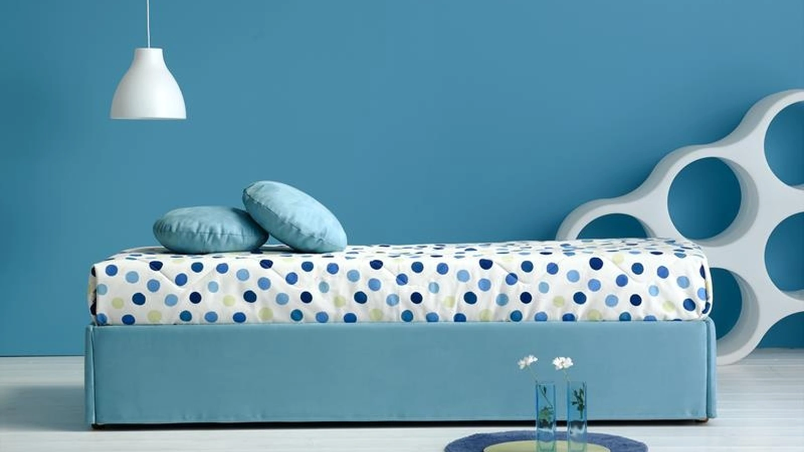 Divano Letto singolo essenziale in tessuto Night&Day 01 Hoppla