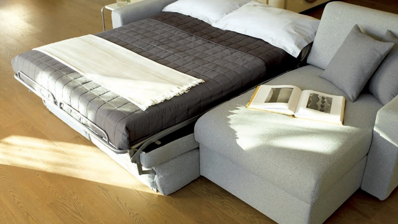 Divano Letto matrimoniale Notturno con penisola di Hoppla