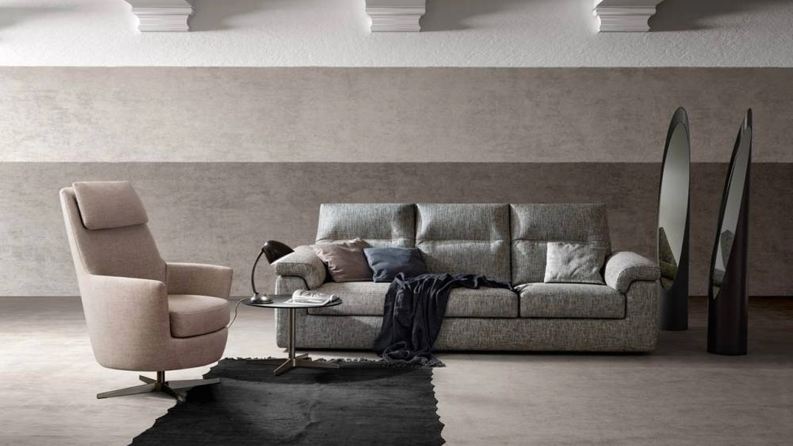 Divano lineare con sedute allungabili Way di Samoa