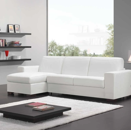 Divano letto con penisola Sara di Tancredi salotti