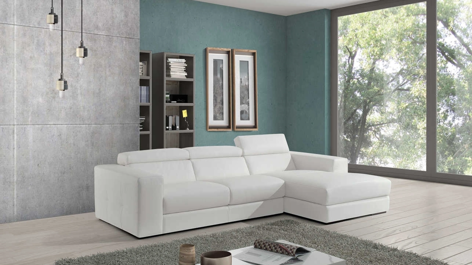 Divano con penisola Miami di Tancredi salotti