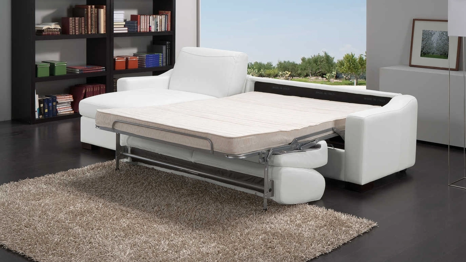 Divano Letto matrimoniale in pelle Noemi di Tancredi salotti