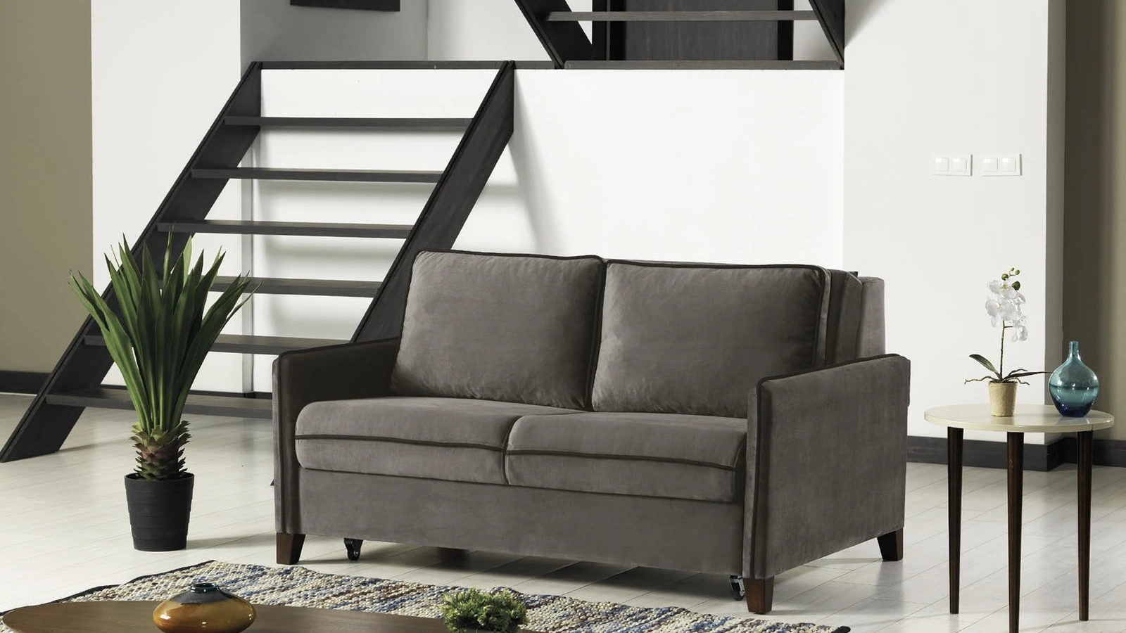 Divano lineare in tessuto Urban Style SD189 di Imba Srl