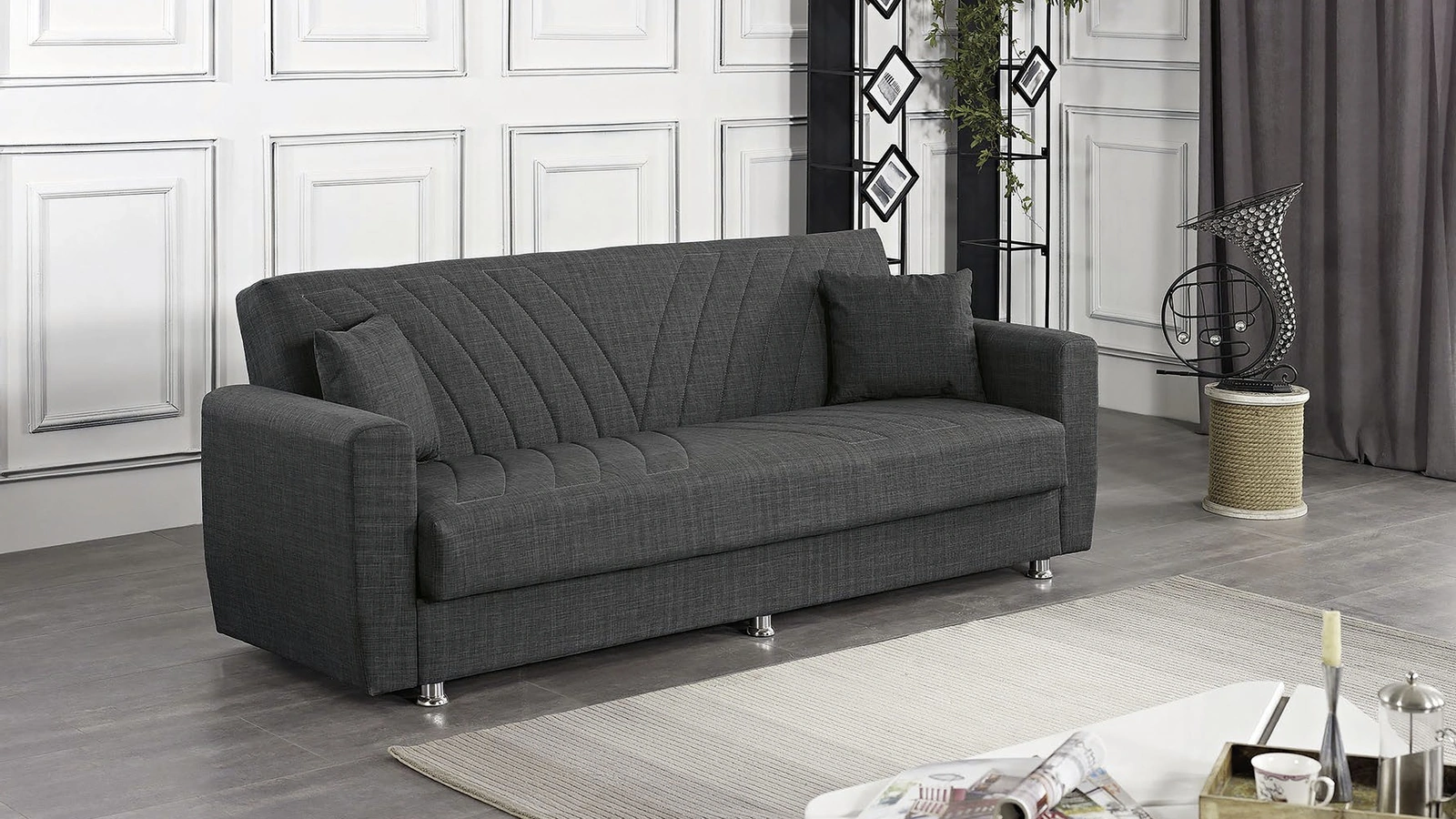 Divano lineare in tessuto imbottito Urban Style SD192 di Imba Srl