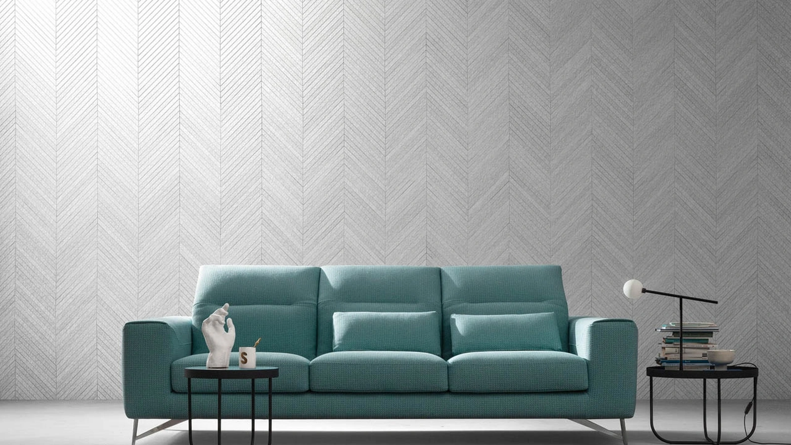 Divano lineare con sedute estraibili e schienali reclinabili Zippy Special di Samoa