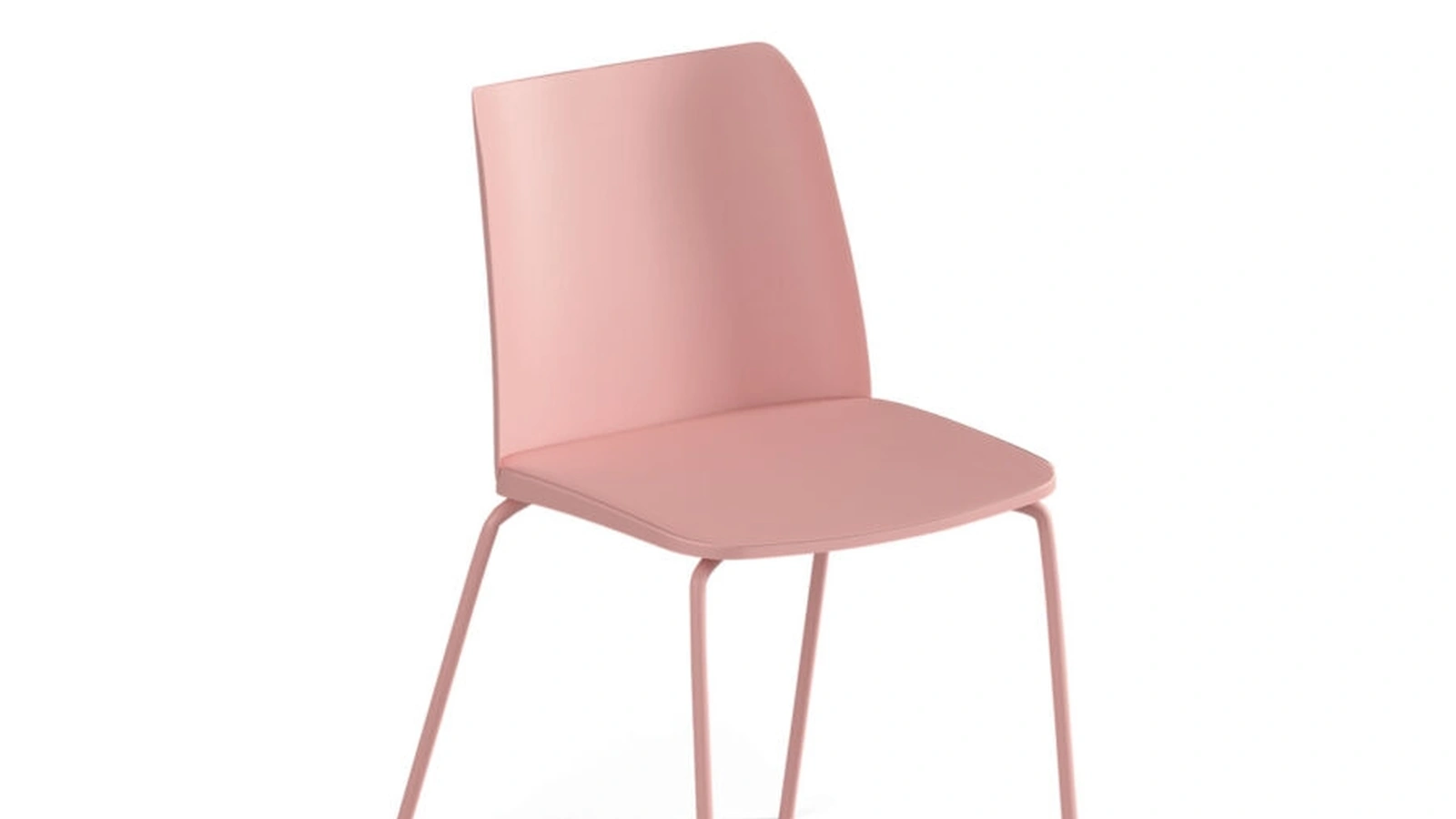 Sedia in policarbonato con struttura in acciaio laccata Atlas di Orme