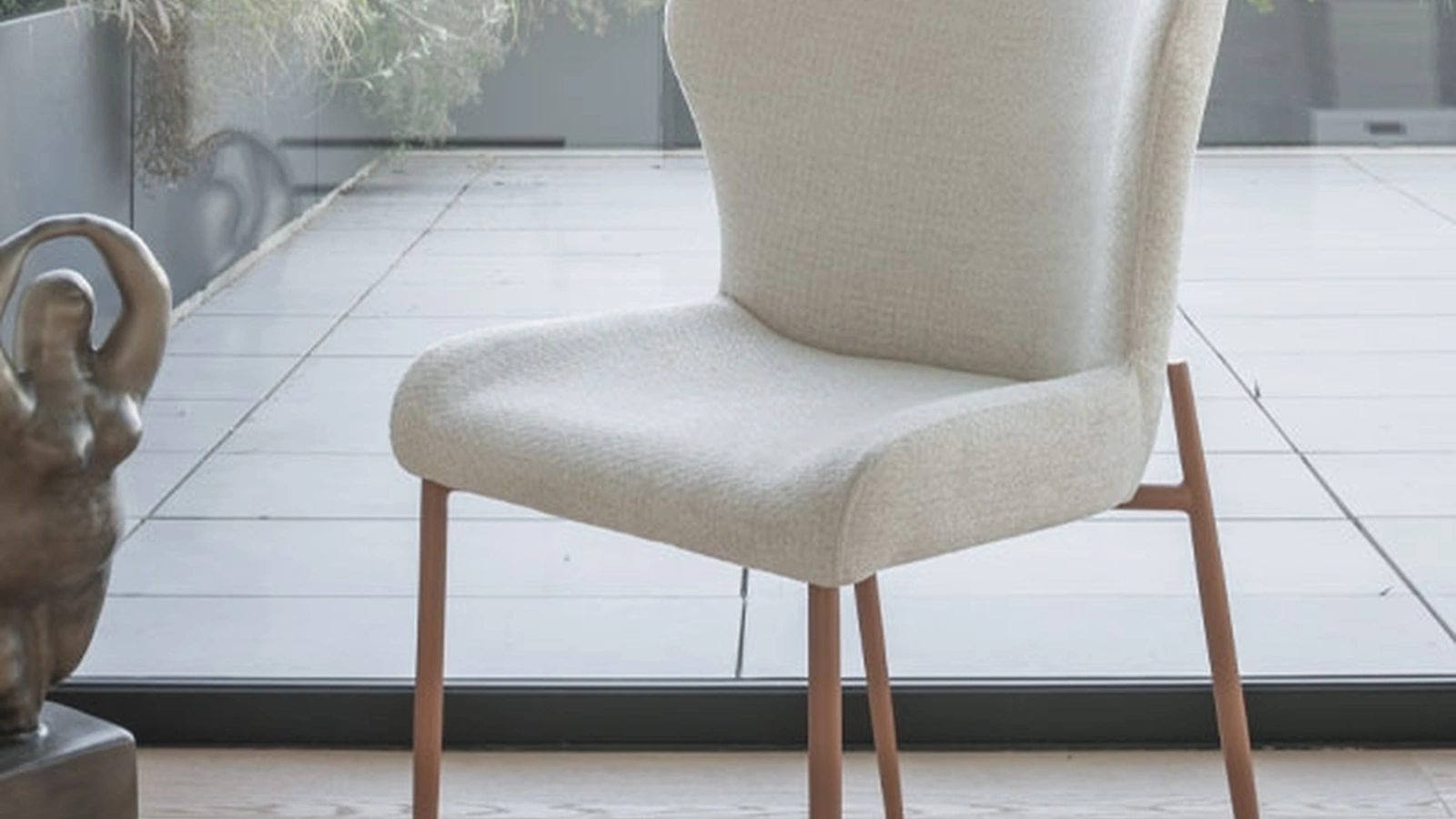 Sedia Aurora in tessuto imbottito di Altacom