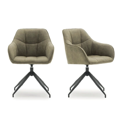 Sedia James Roll in ecopelle di Devina Nais