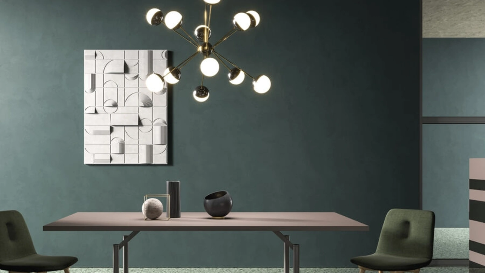 Sedia in tessuto con gambe in legno Gemma di Orme