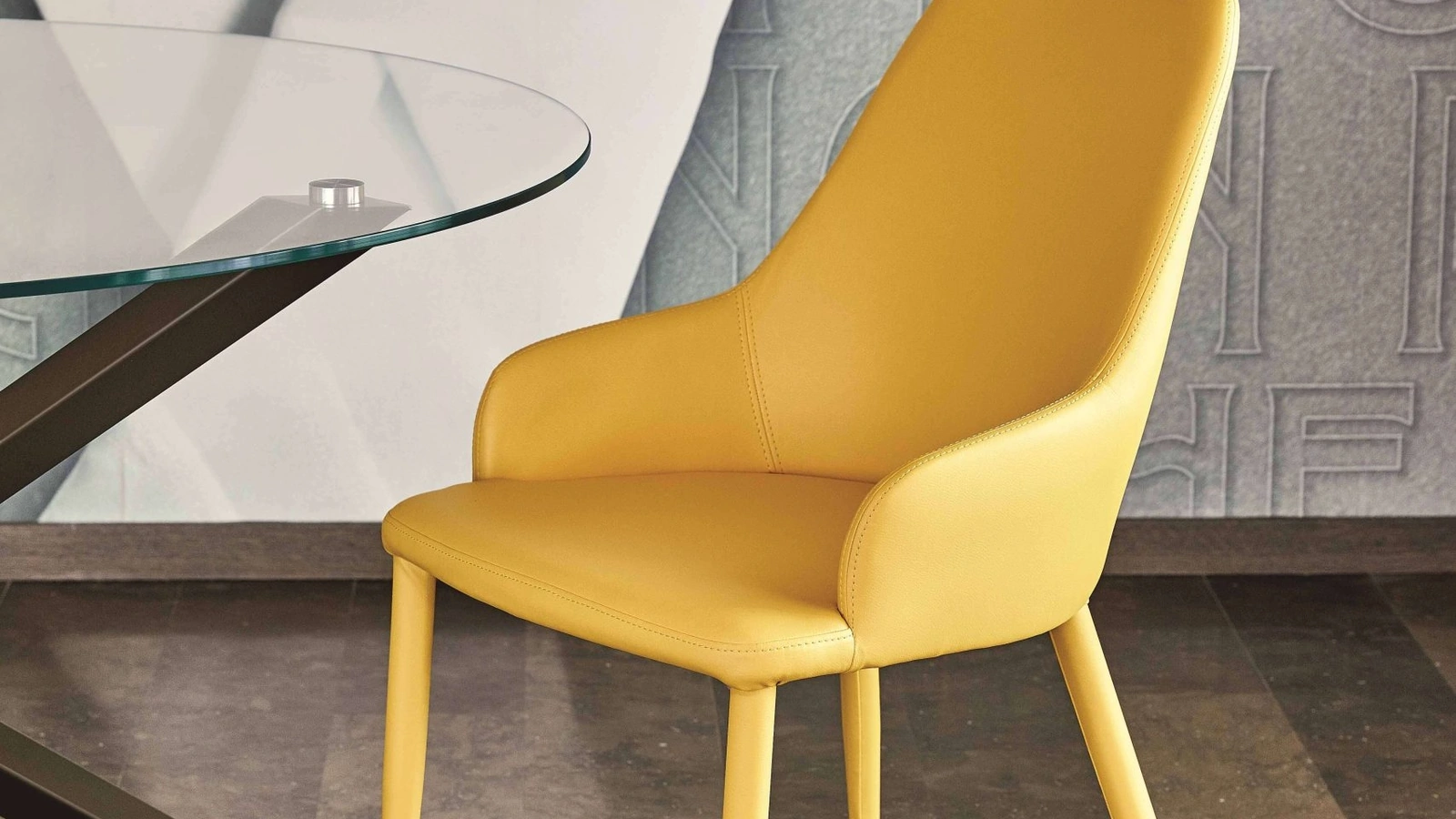 Sedia Matilda in ecopelle di Ingenia