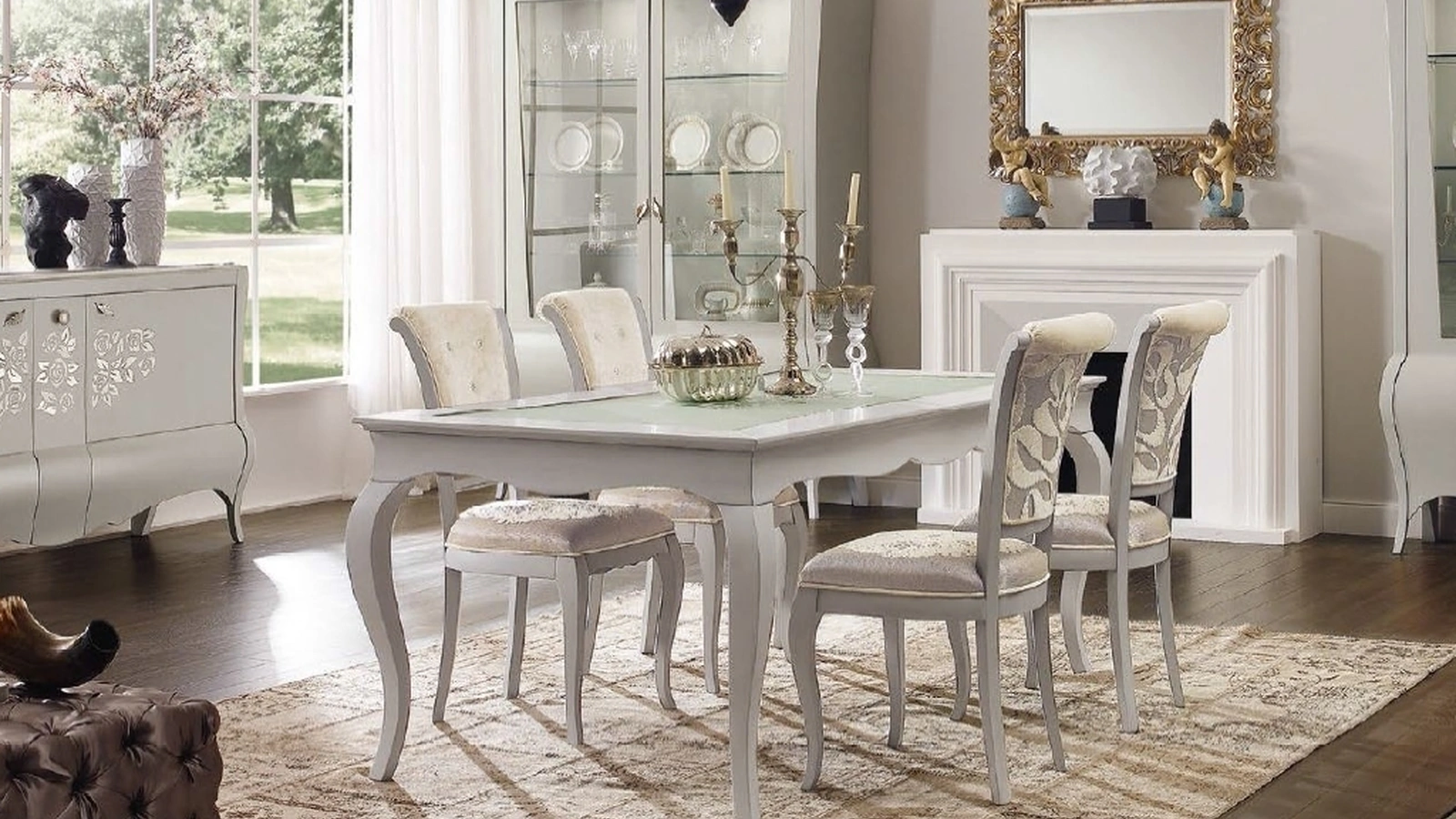 Sedia classica Trend Style TR1337 in tessuto imbottito di Imba Srl