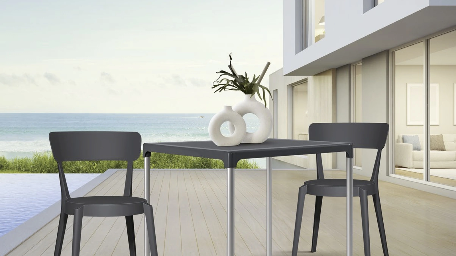 Sedia impilabile Urban Style SD80 in polipropilene di Imba Srl