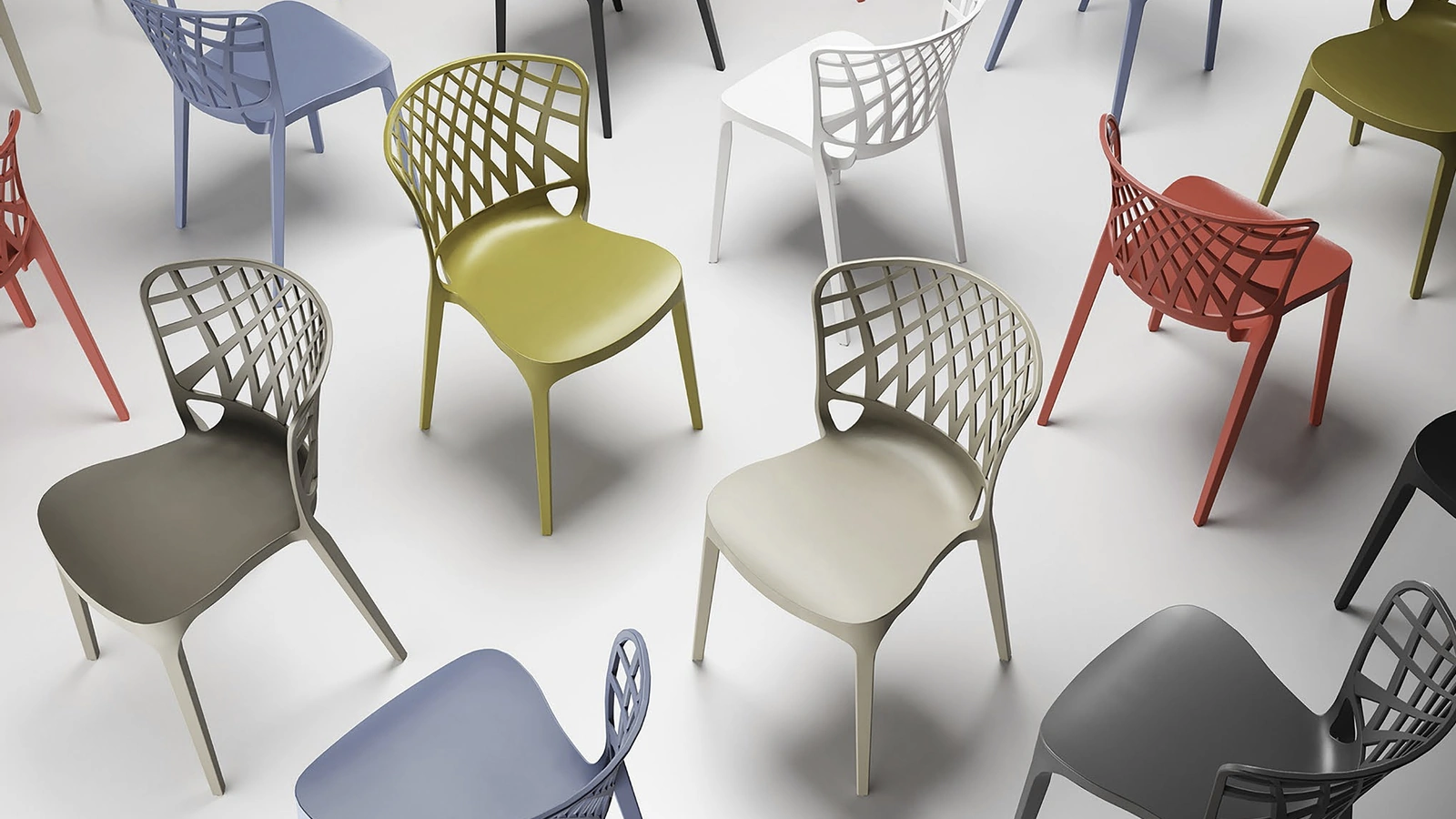 Sedia impilabile Urban Style SD91 in polipropilene di Imba Srl