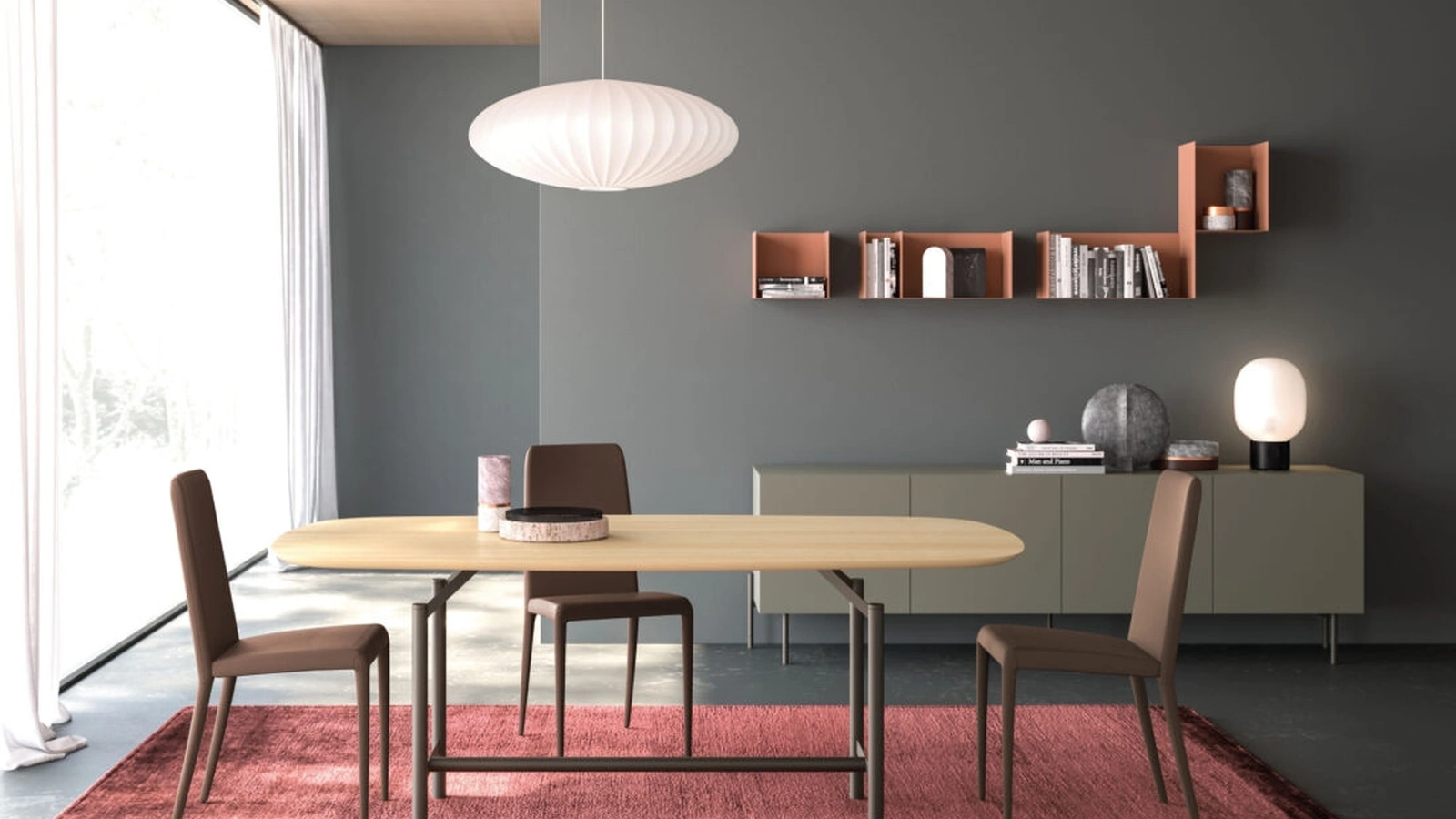 Tavolo Brando in legno finitura rovere di Orme