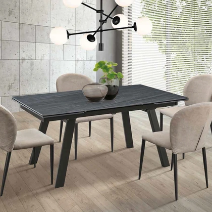 Tavolo Easy 2|4 IC357 in pietra sinterizzata di Imba Srl