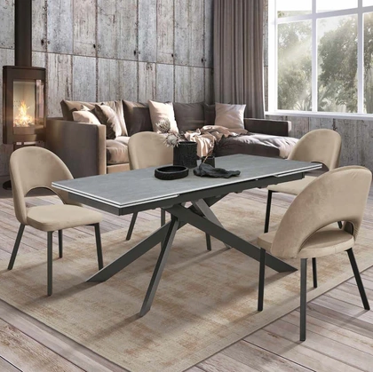 Tavolo Easy 2|4 IC359 in pietra sinterizzata di Imba Srl