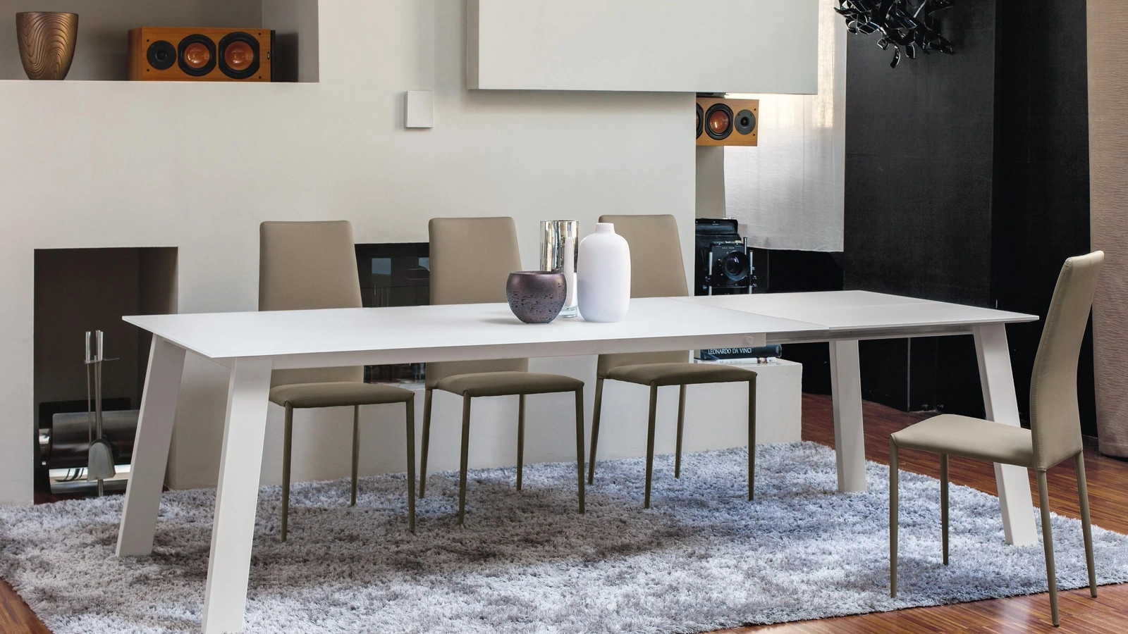 Tavolo allungabile Kalua in Cristallo di Ingenia