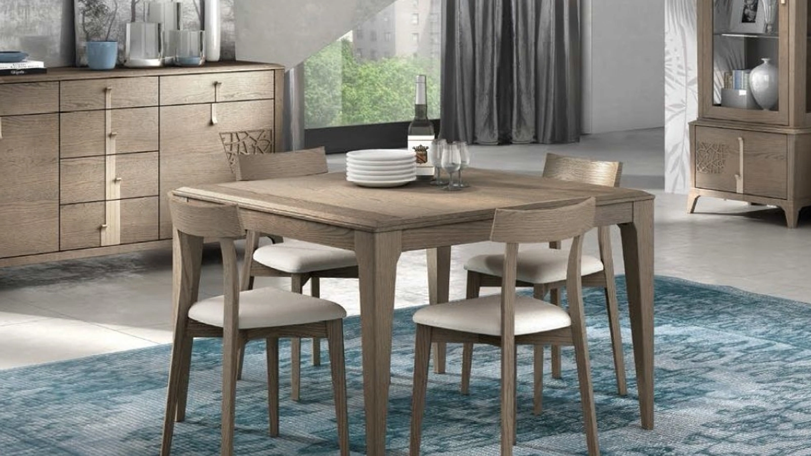 Tavolo allungabile Trend Style TR1177 in legno di Imba Srl