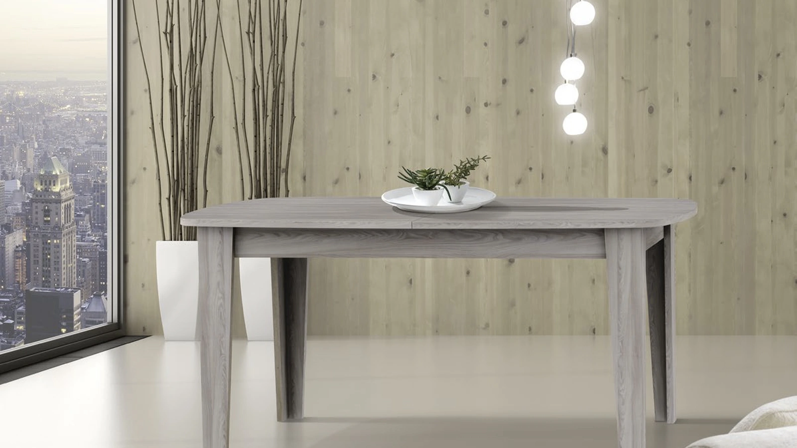 Tavolo Urban Style SD132 in nobilitato finitura Olmo Perla di Imba Srl