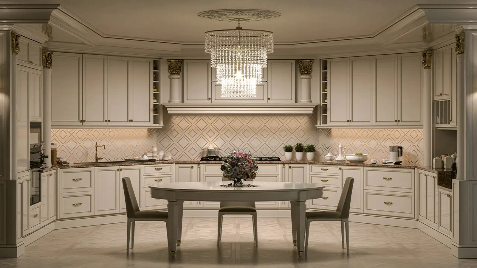 Cucina su misura Le Viole Dorica di Le Fablier