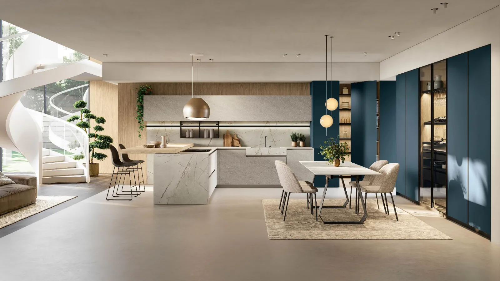 La sintesi tra design, materiali di pregio e tecnologia