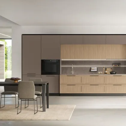 Infinity 04 Rovere Sole, Caffè, top Neolith Wulong