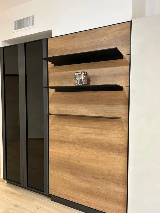 Cucina Stosa Infinity materico calce rovere nodato