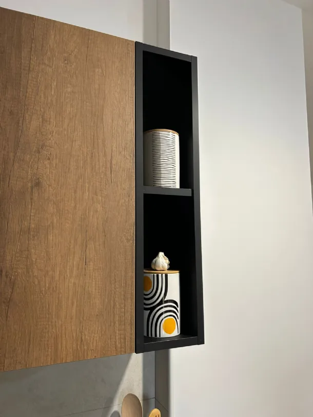   Cucina Stosa Infinity materico calce rovere nodato