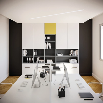 Armadio per Ufficio OF50 in laccato opaco di Giessegi