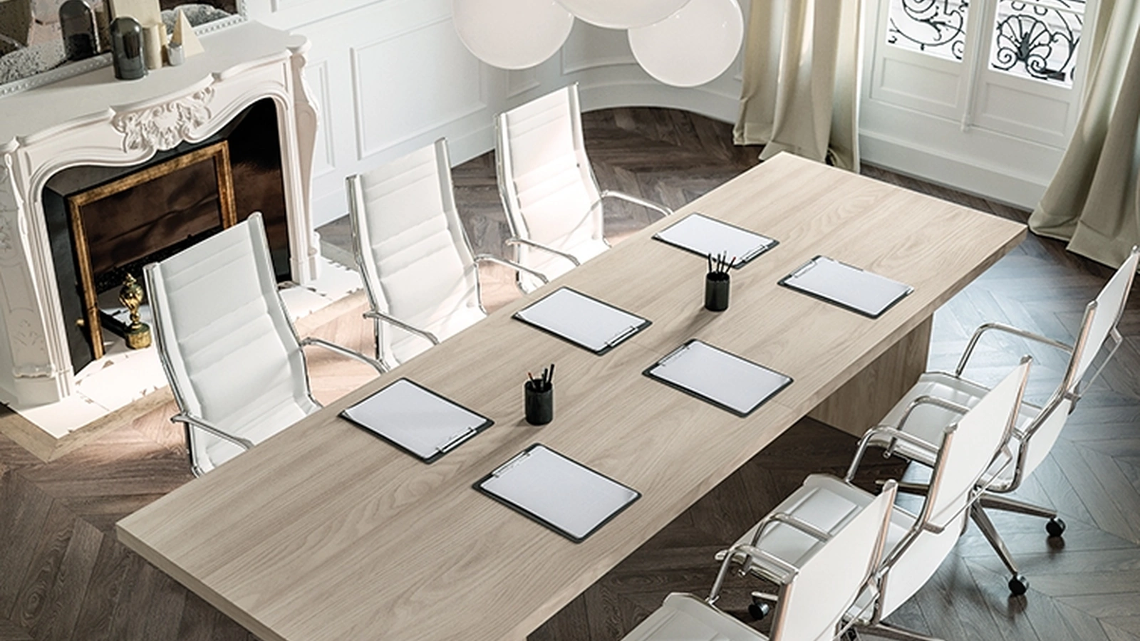 Scrivania Operativa per sala riunioni OF52 in Olmo nobilitato di Giessegi