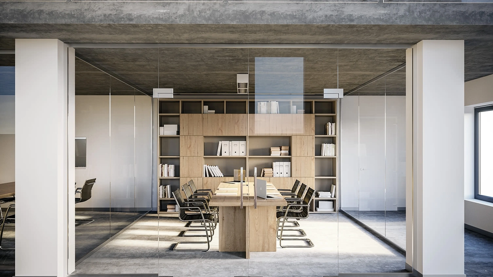 Scrivania Operativa per Sala riunioni OF55 in Faggio nobilitato di Giessegi